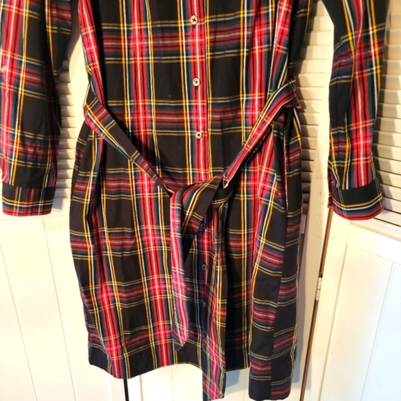 J.CREW  RUFFLENECK MINI SHIRTDRESS SZ2 - Picture 3 of 8